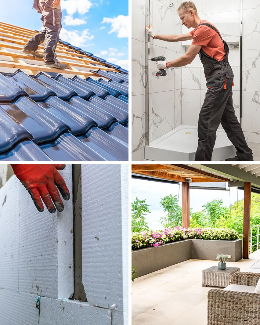 Támogatott felújítási munkálatok